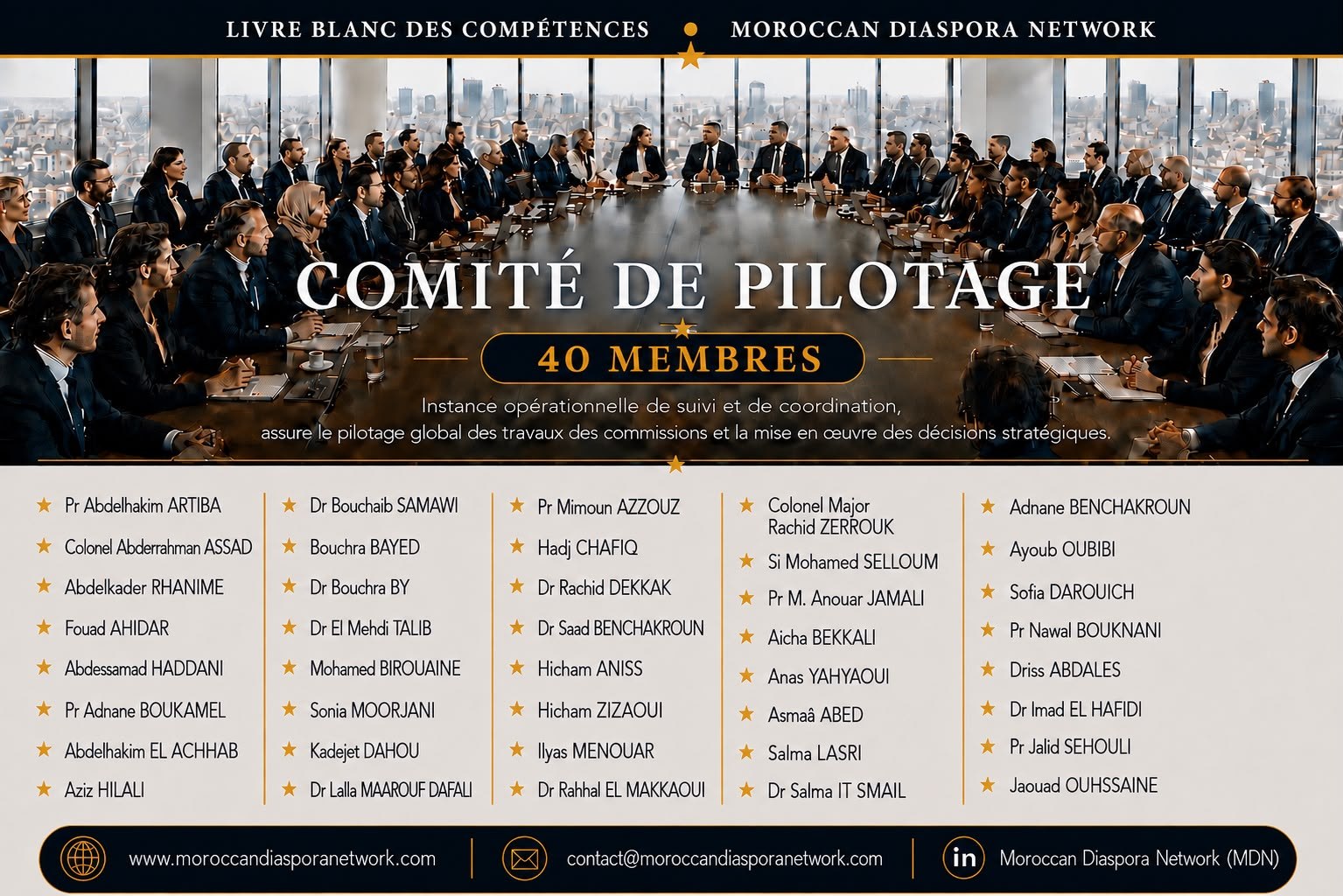 Comité de pilotage — 40 membres